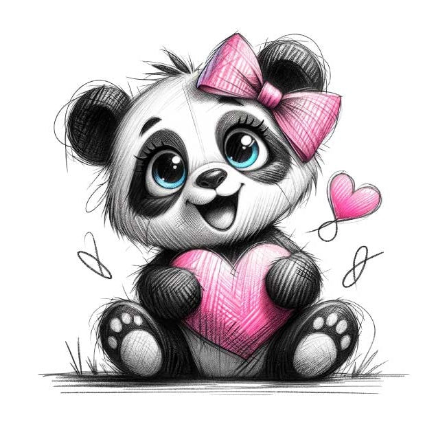 Motiv " Panda Pandini" ArtNr.: KCP
